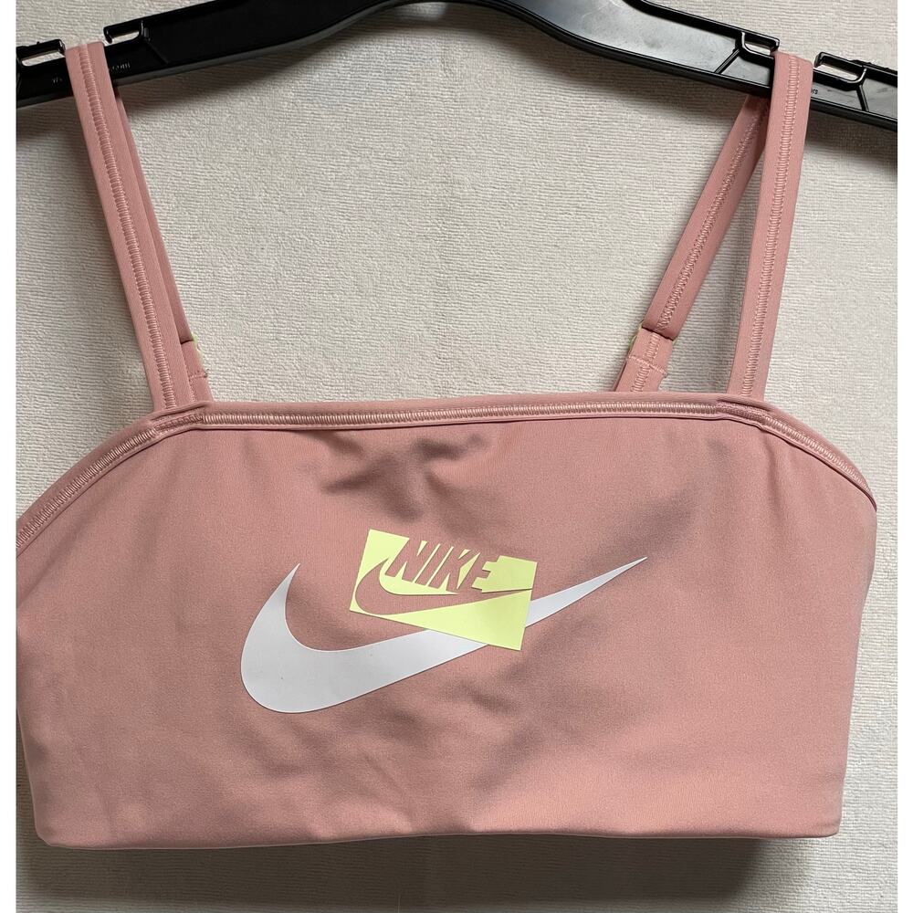 Nike Dri-fit padded bra pink adjustable straps pink size‎ Small